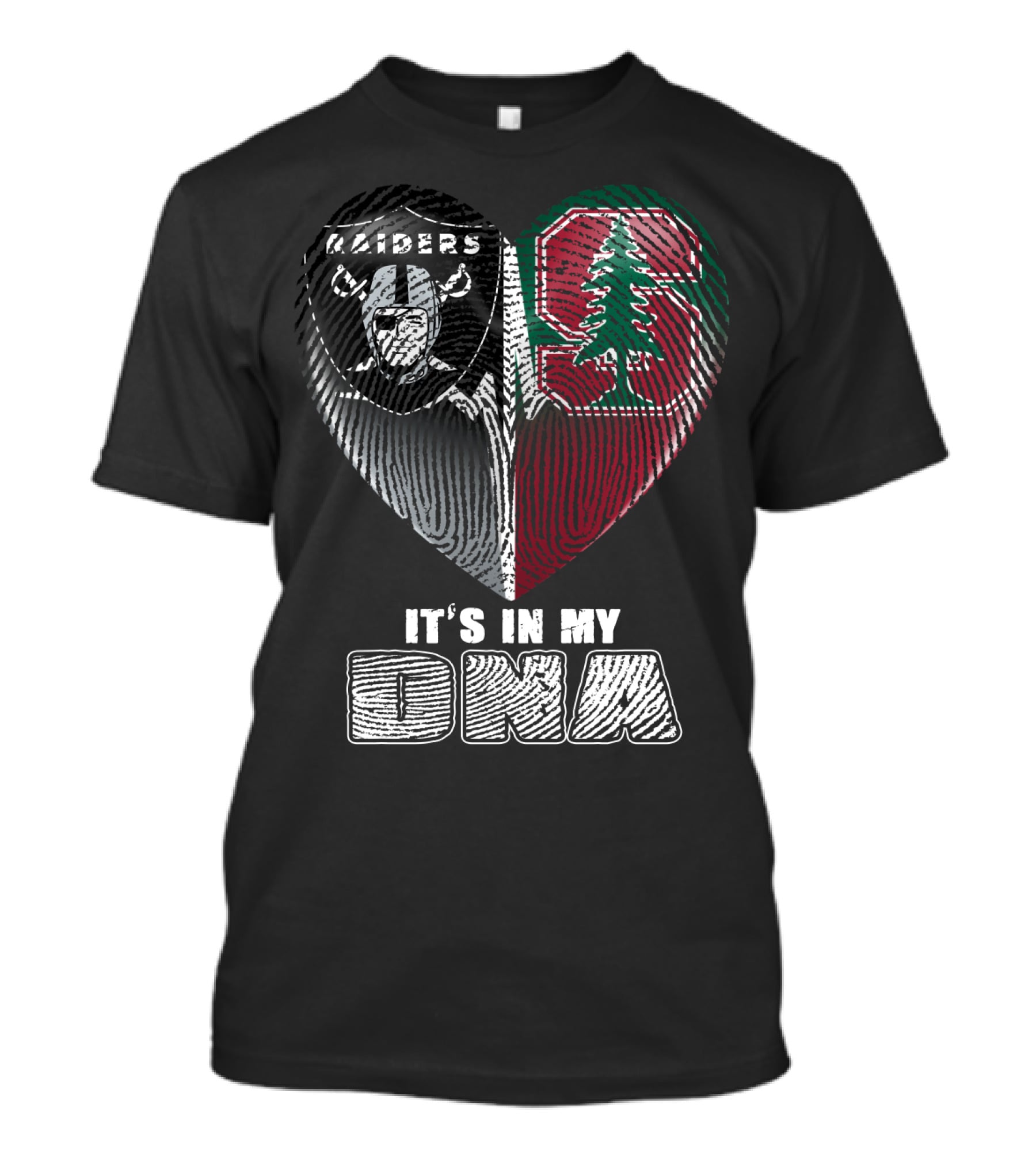 Raiders Stanford Heart It's In My Dna T-Shirt