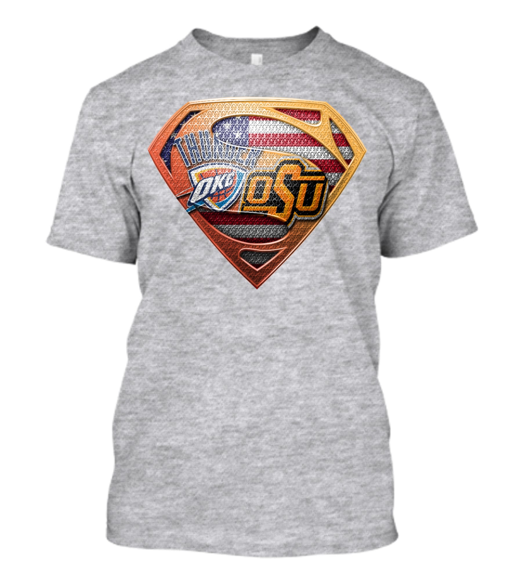 Okc Thunder Osu American Shield T-Shirt