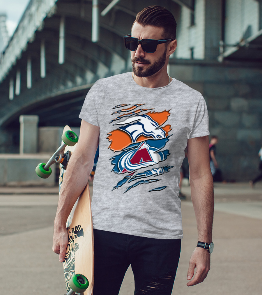 Denver Broncos Colorado Avalanche Rah 016 T-Shirt