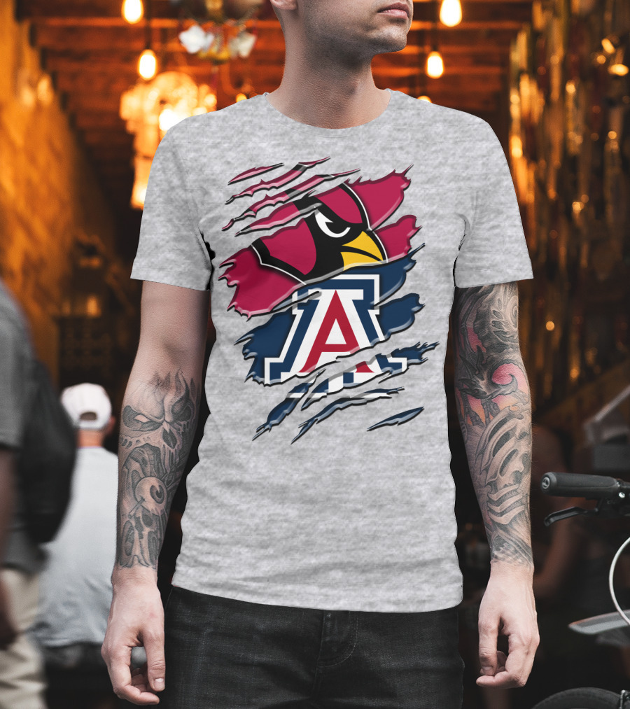 Arizona Cardinals University Of Arizona Wildcats Rah 031 T-Shirt