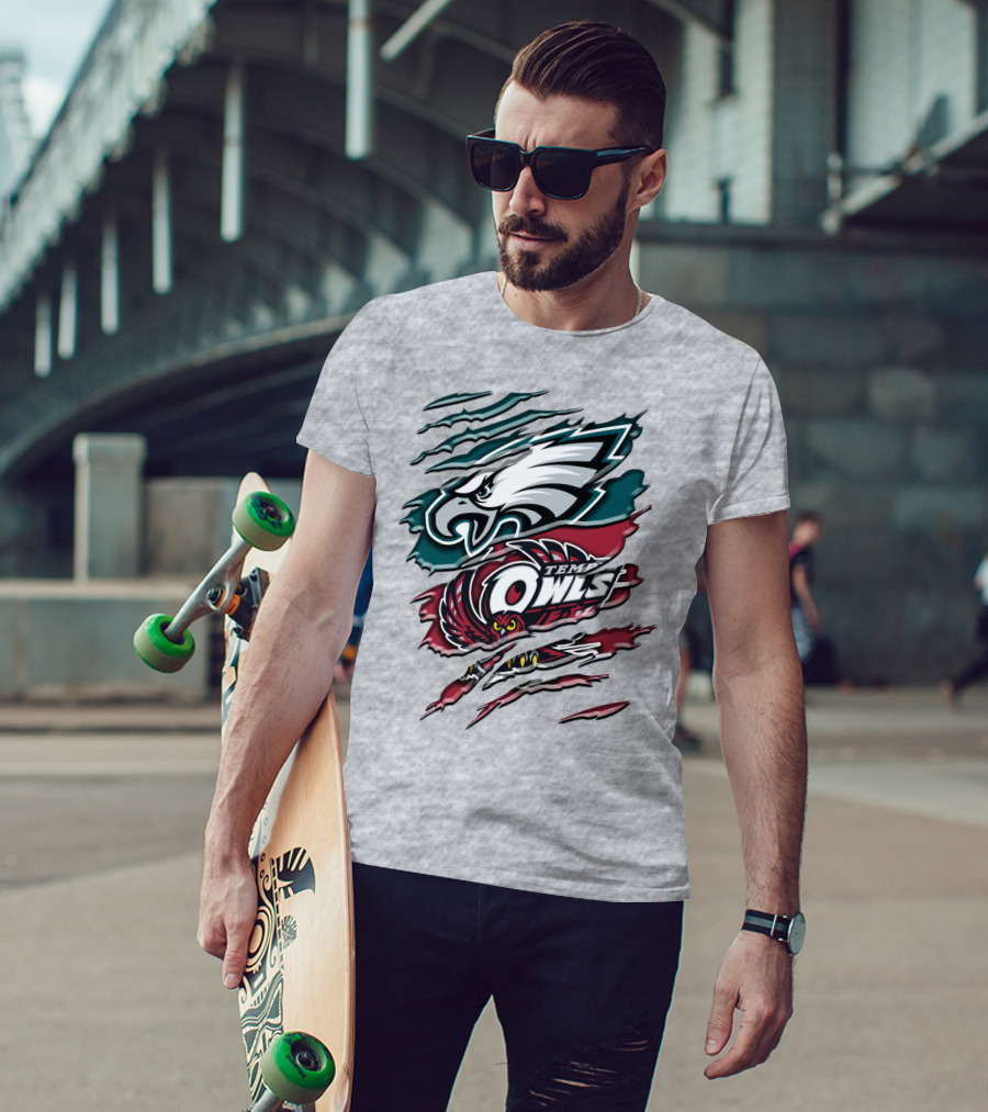 Philadelphia Eagles Temple Owls Rah 058 T-Shirt