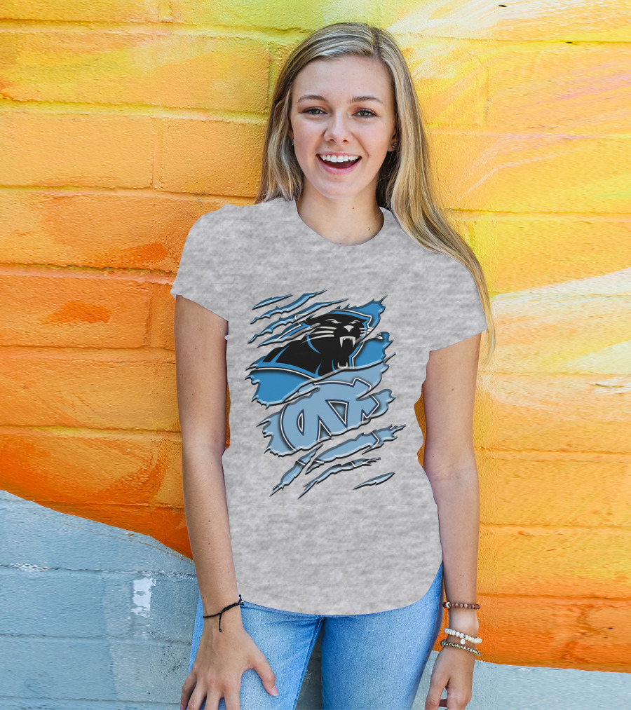 Carolina Panthers North Carolina Tar Heels Rah 087 T-Shirt