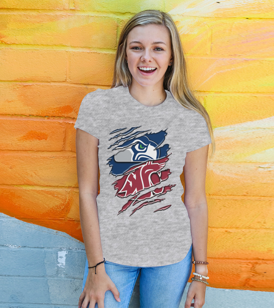 Seahawks Cougars Rah 111 Hybrid T-Shirt
