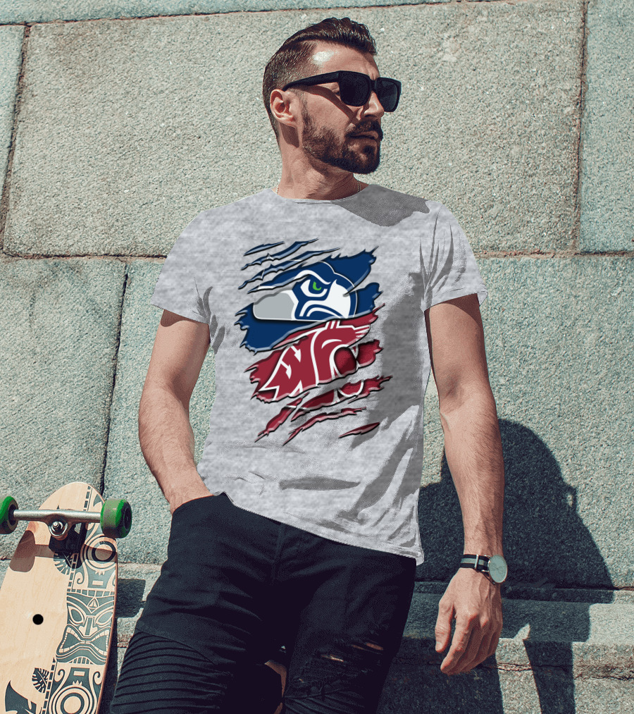 Seahawks Cougars Rah 111 Hybrid T-Shirt