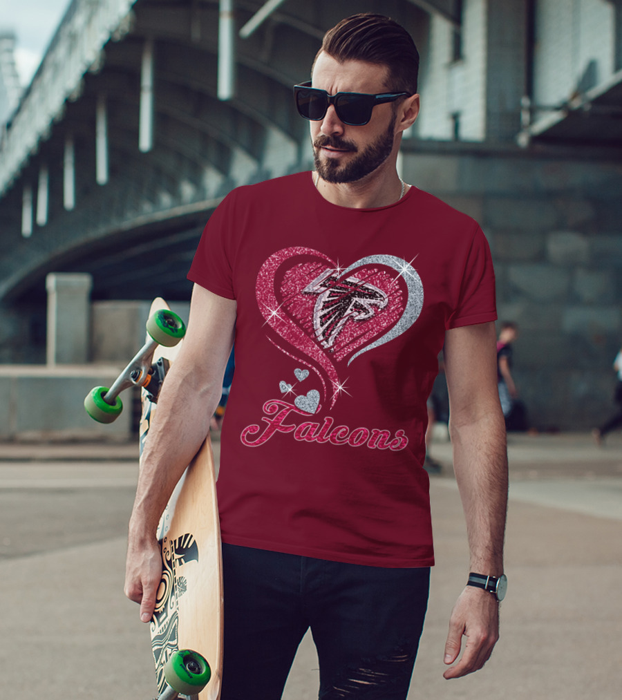 Atlanta Falcons Heart T-Shirt