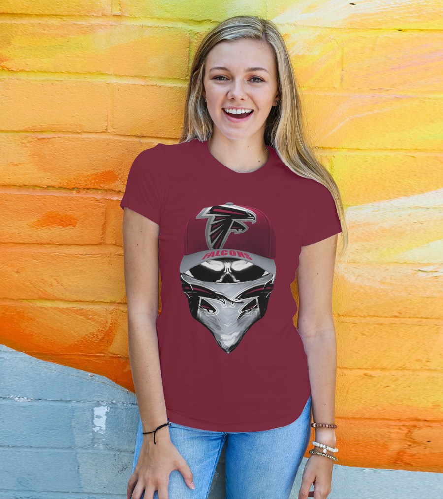 Atlanta Falcons Logo Cap Bandana Combo T-Shirt