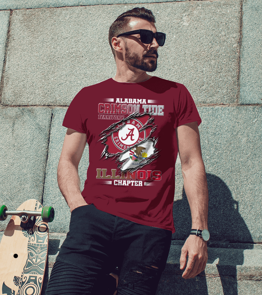 Alabama Crimson Tide Territory Illinois Chapter T-Shirt