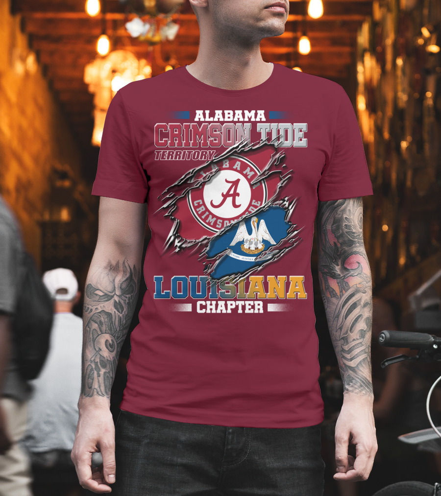 Alabama Crimson Tide Territory Louisiana Chapter T-Shirt