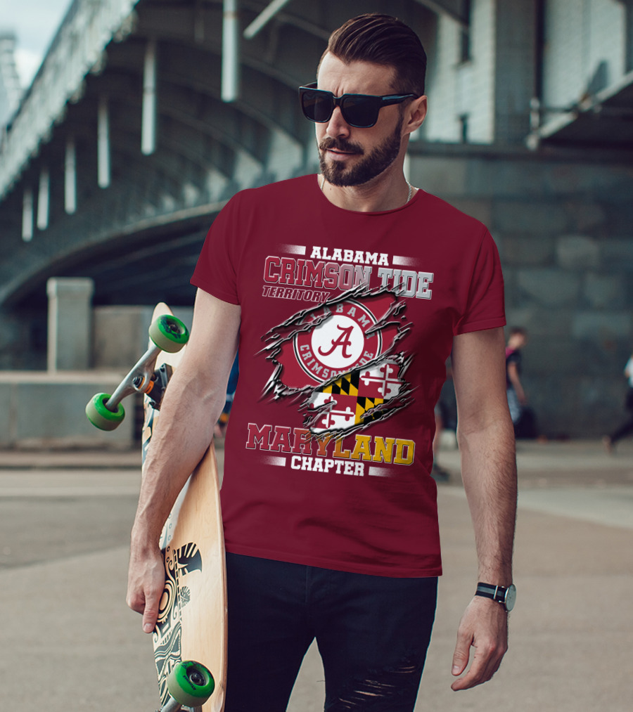 Alabama Crimson Tide Territory Maryland Chapter T-Shirt
