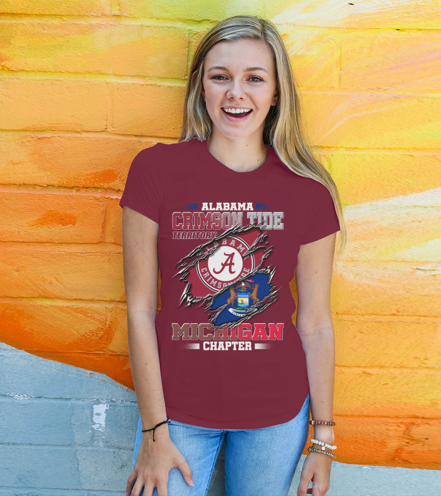 Alabama Crimson Tide Territory Michigan Chapter T-Shirt