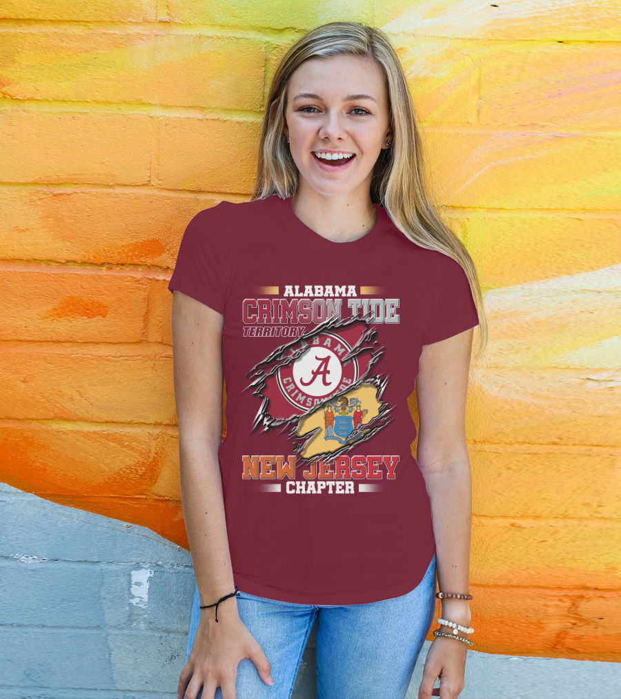 Alabama Crimson Tide Territory New Jersey Chapter T-Shirt