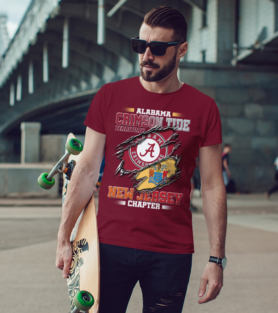 Alabama Crimson Tide Territory New Jersey Chapter T-Shirt