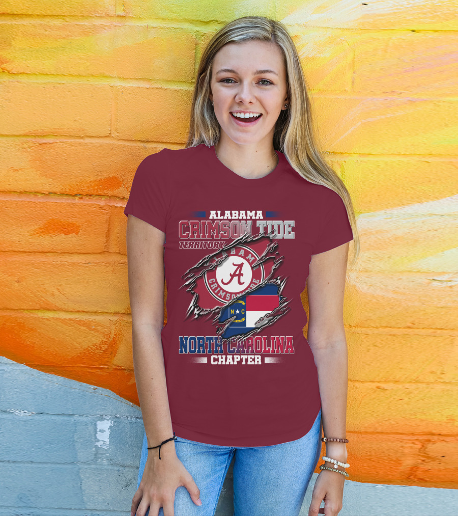 Alabama Crimson Tide Territory North Carolina Chapter T-Shirt