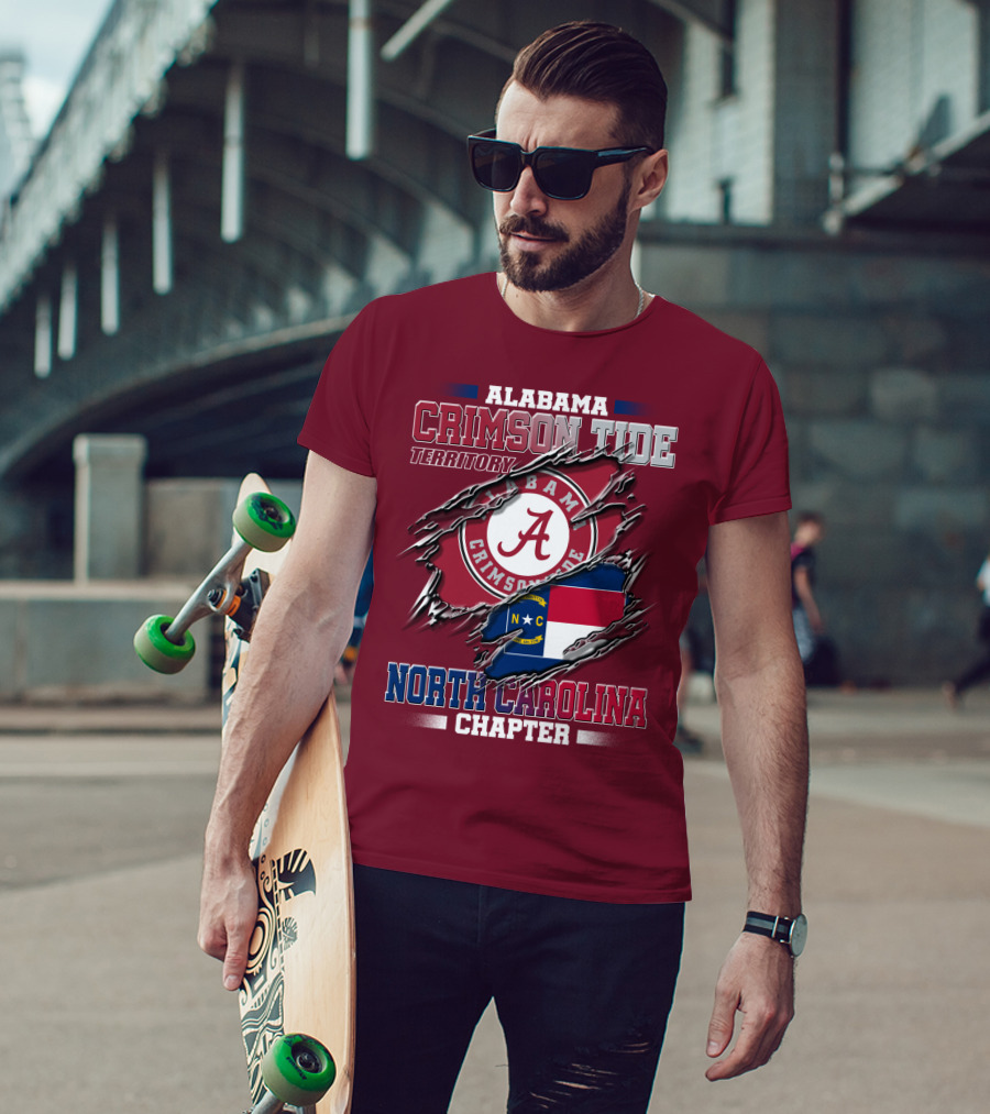 Alabama Crimson Tide Territory North Carolina Chapter T-Shirt