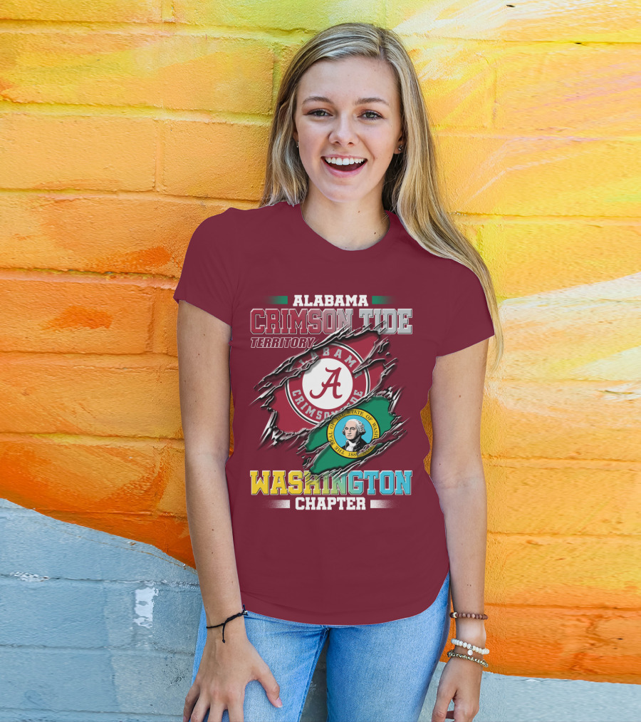 Alabama Crimson Tide Territory Washington Chapter T-Shirt