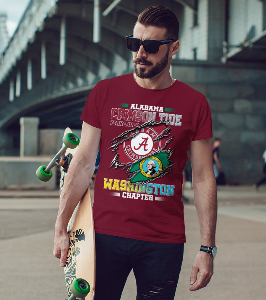 Alabama Crimson Tide Territory Washington Chapter T-Shirt