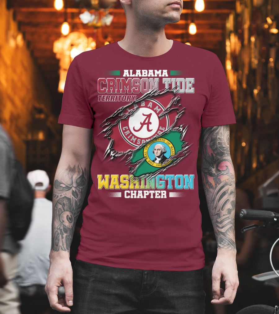 Alabama Crimson Tide Territory Washington Chapter T-Shirt