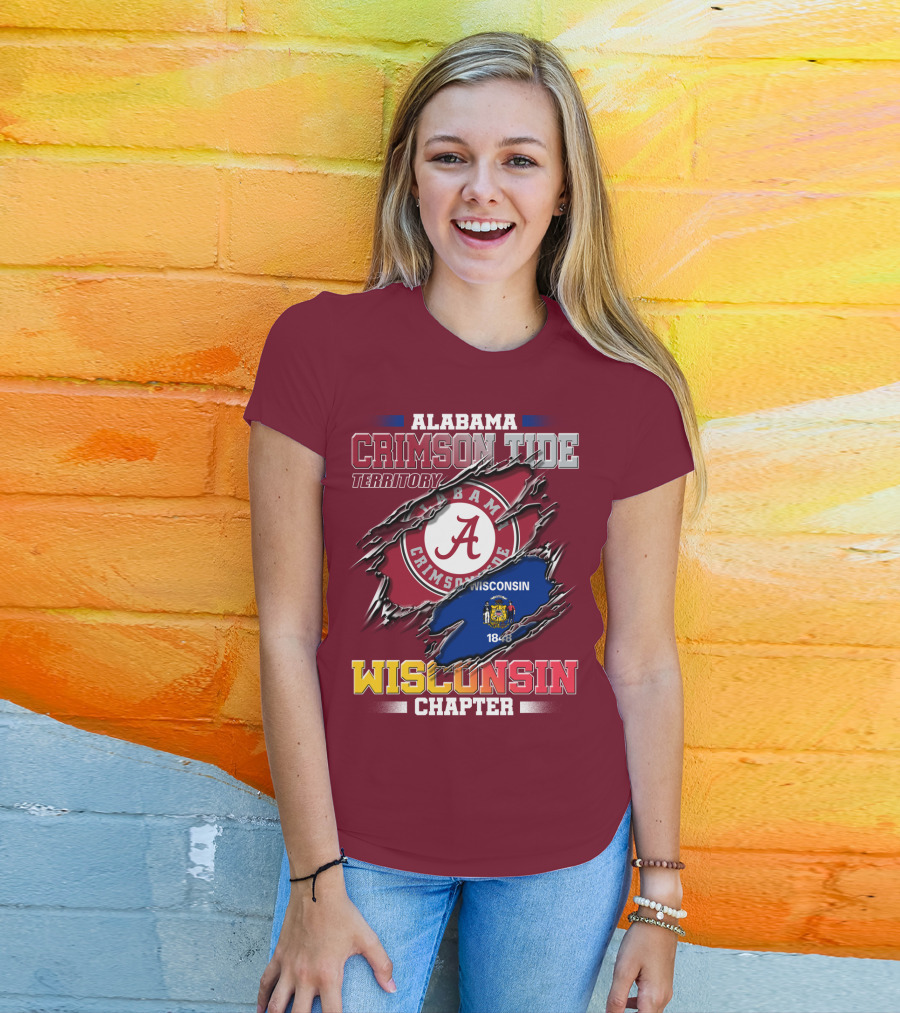 Alabama Crimson Tide Territory Wisconsin Chapter 1848 T-Shirt