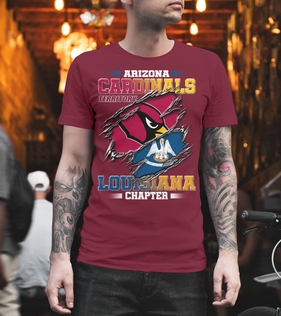 Arizona Cardinals Territory Louisiana Chapter T-Shirt