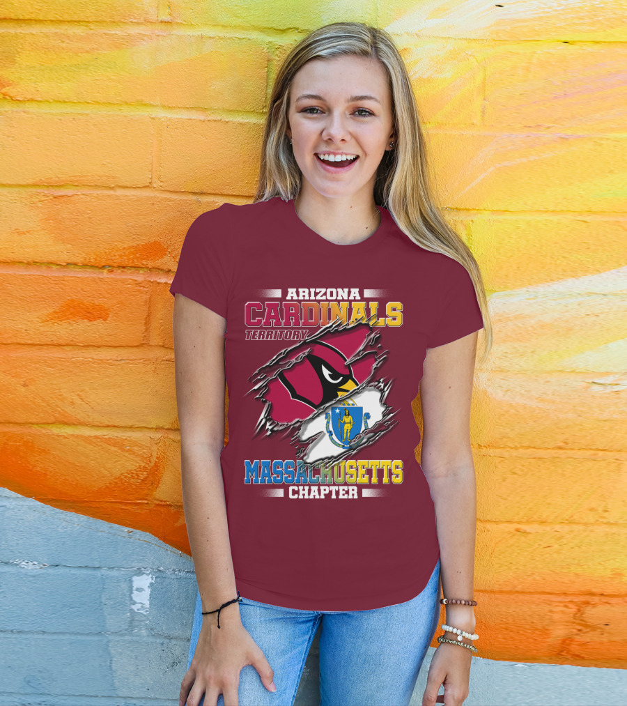 Arizona Cardinals Territory Massachusetts Chapter T-Shirt