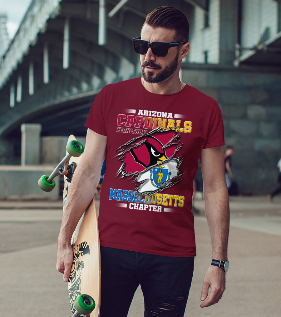 Arizona Cardinals Territory Massachusetts Chapter T-Shirt