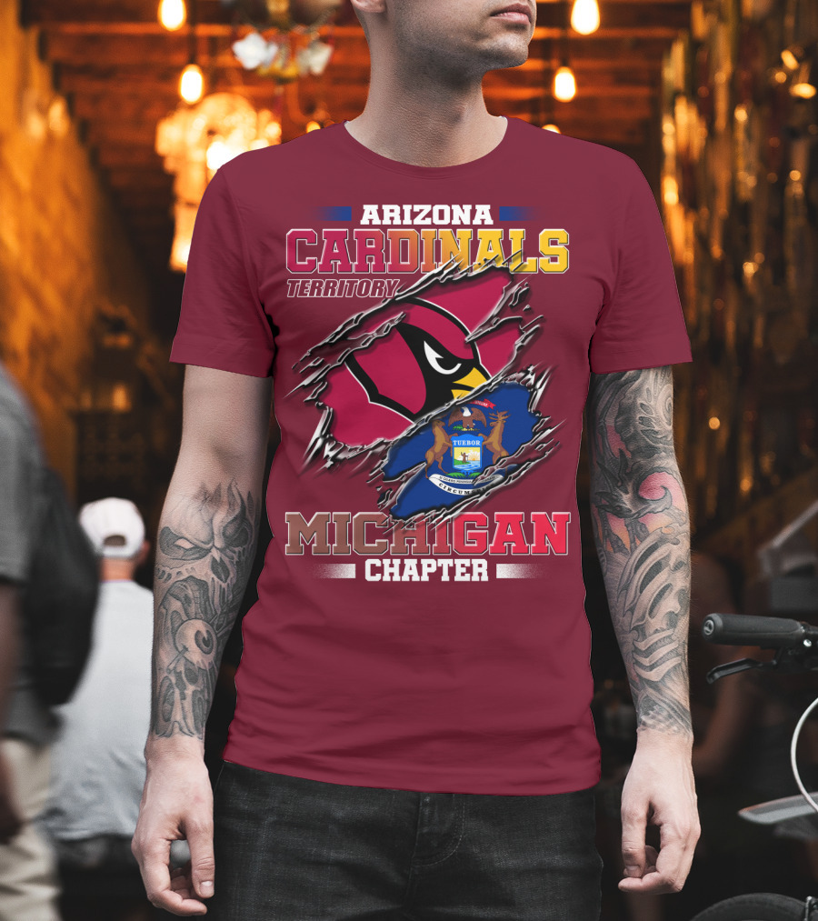Arizona Cardinals Territory Michigan Chapter T-Shirt
