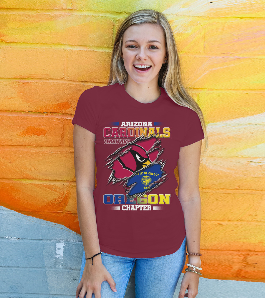 Arizona Cardinals Territory Oregon Chapter State Of Oregon 1859 T-Shirt