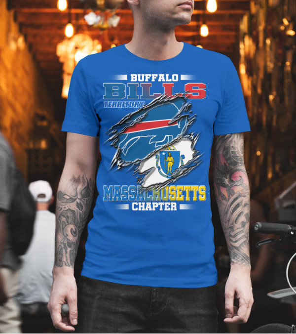 BUFFALO BILLS TERRITORY MASSACHUSETTS CHAPTER T-Shirt BUFFALO BILLS TERRITORY MASSACHUSETTS CHAPTER T-Shirt