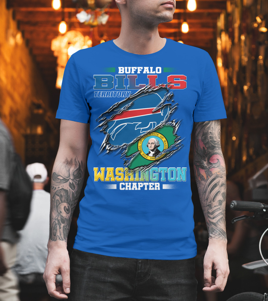 Buffalo Bills Territory Washington Chapter Seal Of The State Of Washington T-Shirt