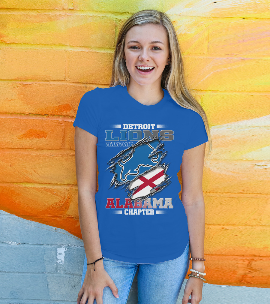Detroit Lions Territory Alabama Chapter T-Shirt