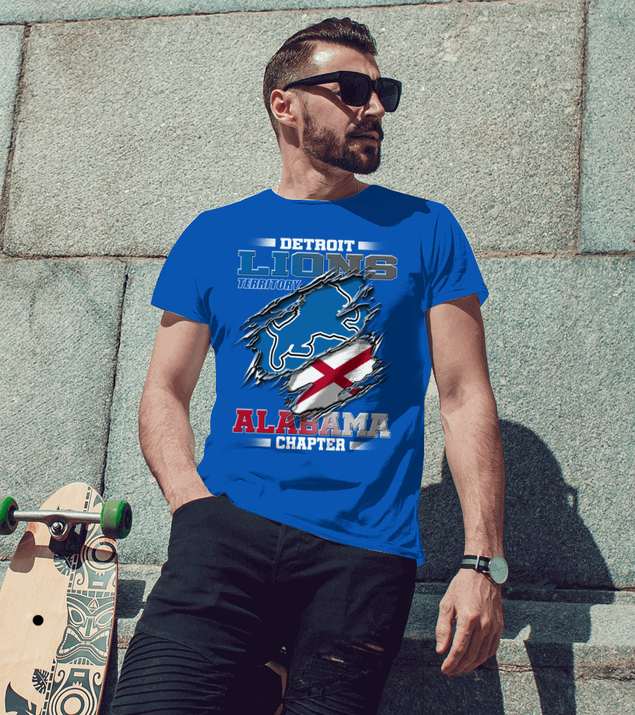 Detroit Lions Territory Alabama Chapter T-Shirt