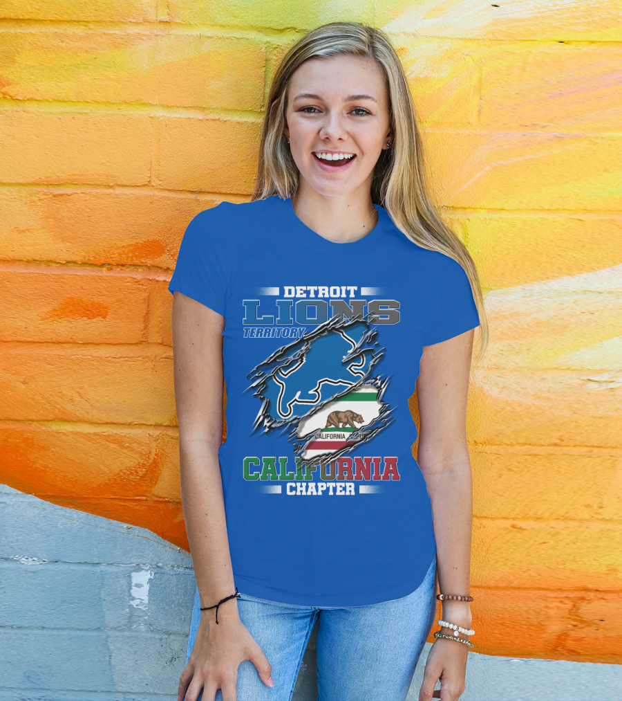 Detroit Lions Territory California Chapter T-Shirt