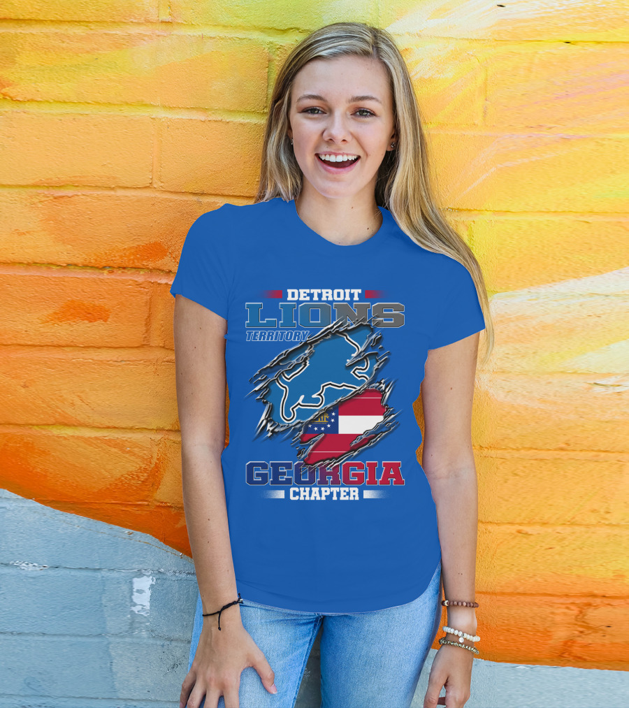 Detroit Lions Territory Georgia Chapter T-Shirt