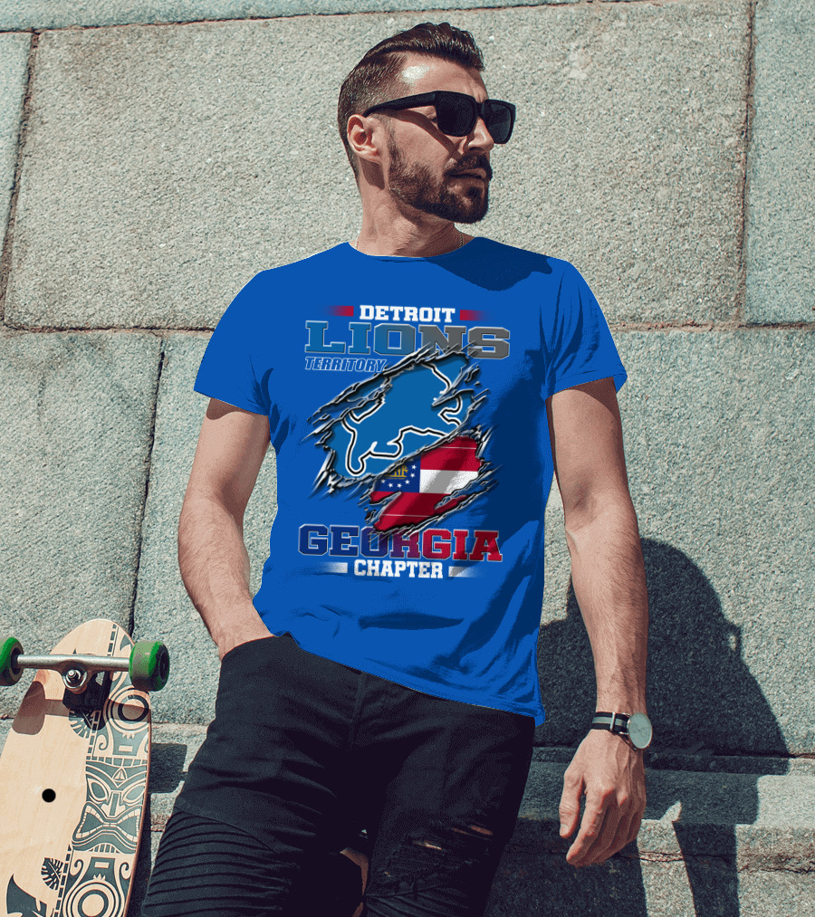 Detroit Lions Territory Georgia Chapter T-Shirt