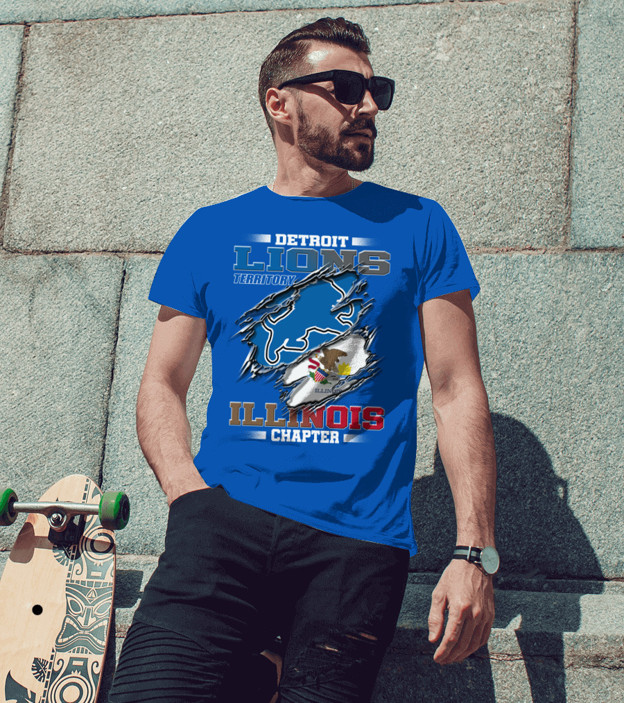 Detroit Lions Territory Illinois Chapter T-Shirt
