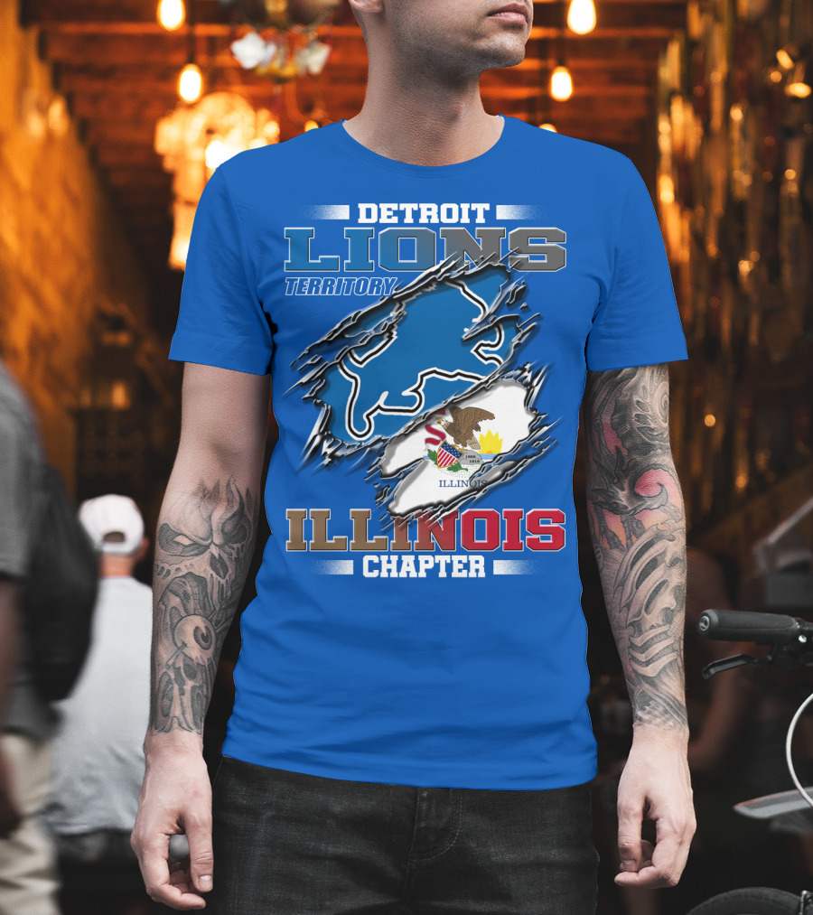 Detroit Lions Territory Illinois Chapter T-Shirt