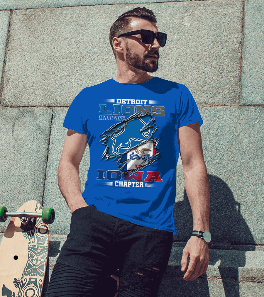 Detroit Lions Territory Iowa Chapter T-Shirt