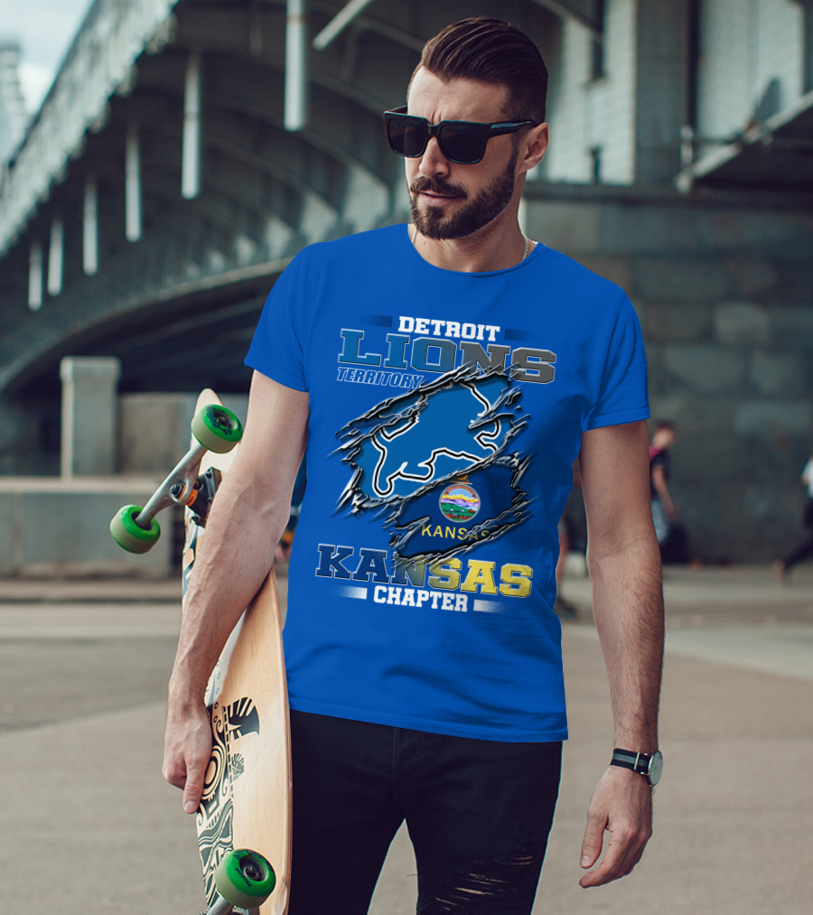 Detroit Lions Territory Kansas Chapter T-Shirt