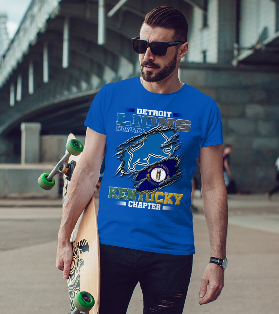 Detroit Lions Territory Kentucky Chapter Commonwealth Of Kentucky T-Shirt