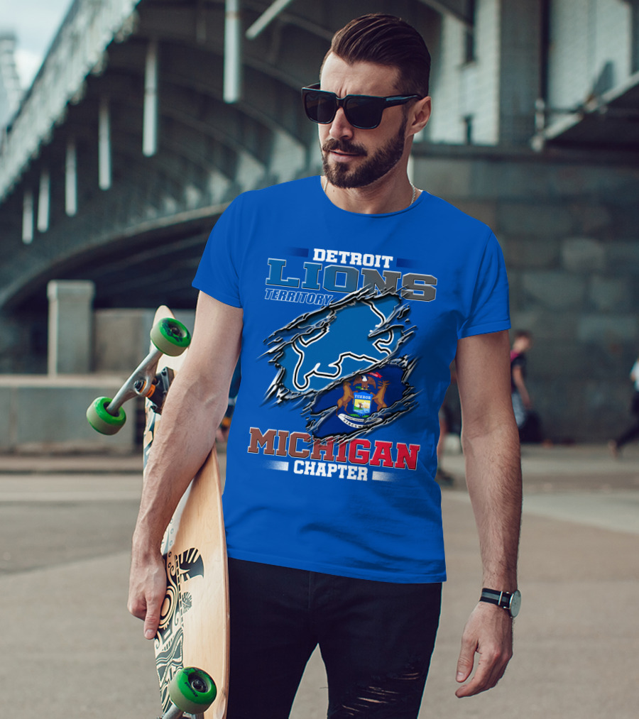 Detroit Lions Territory Michigan Chapter T-Shirt
