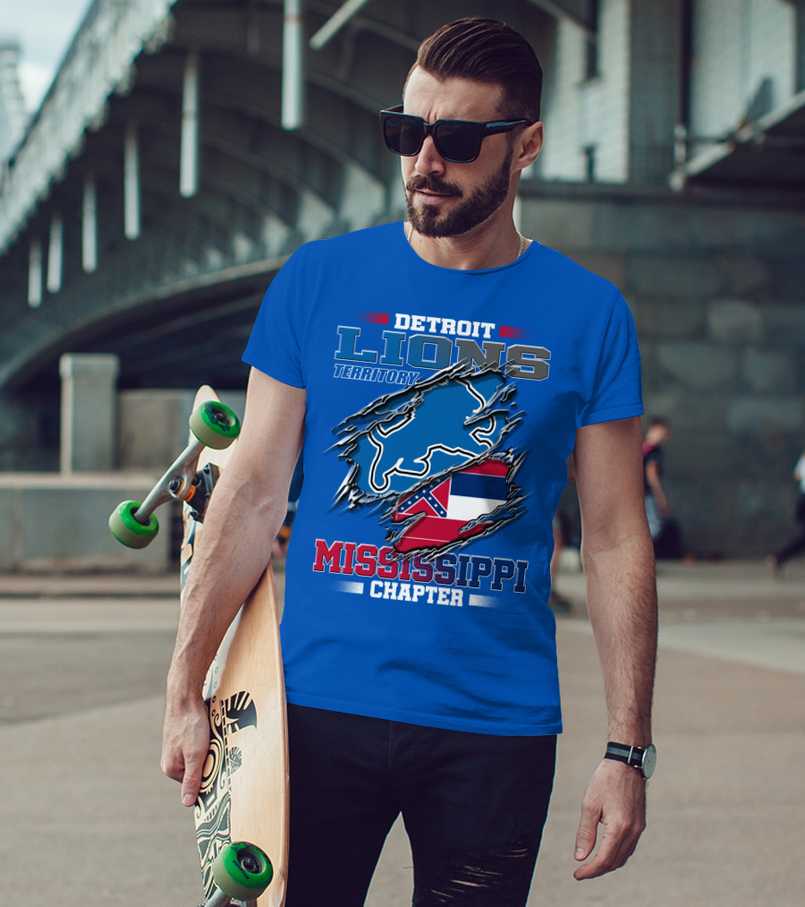 Detroit Lions Territory Mississippi Chapter T-Shirt
