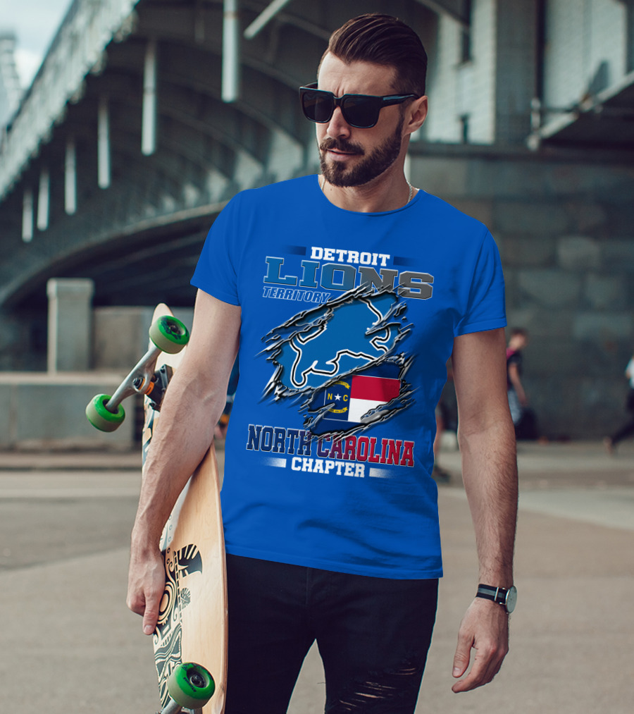 Detroit Lions Territory North Carolina Chapter T-Shirt