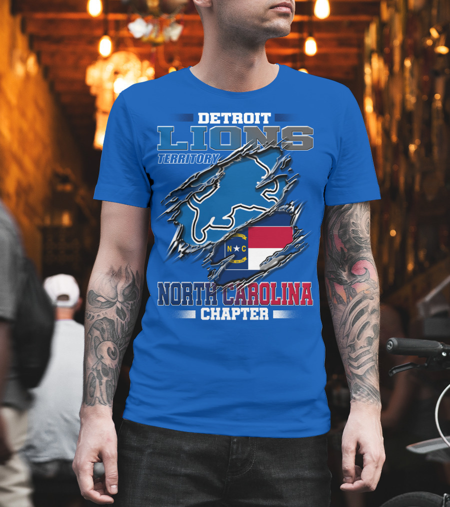 Detroit Lions Territory North Carolina Chapter T-Shirt