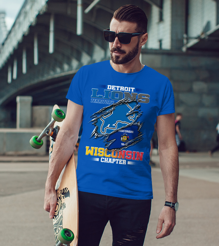 DETROIT LIONS TERRITORY WISCONSIN CHAPTER 1848 T-Shirt