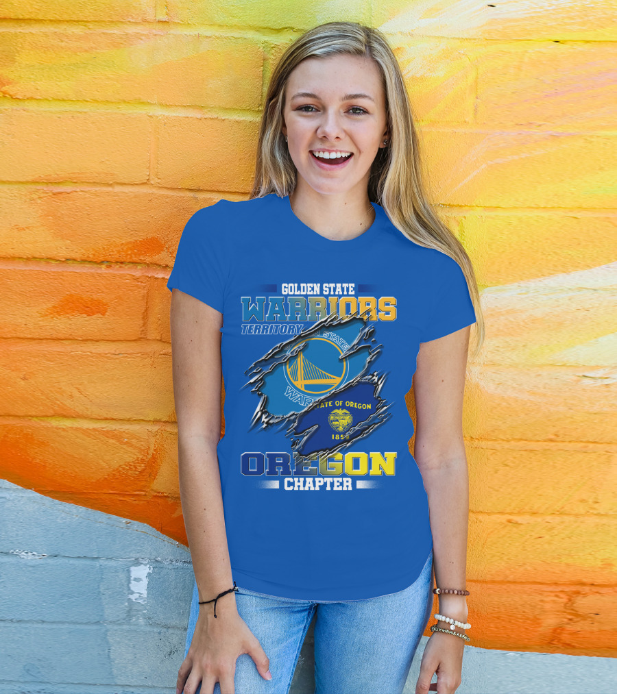 Golden State Warriors Territory State Of Oregon Chapter 1859 T-Shirt