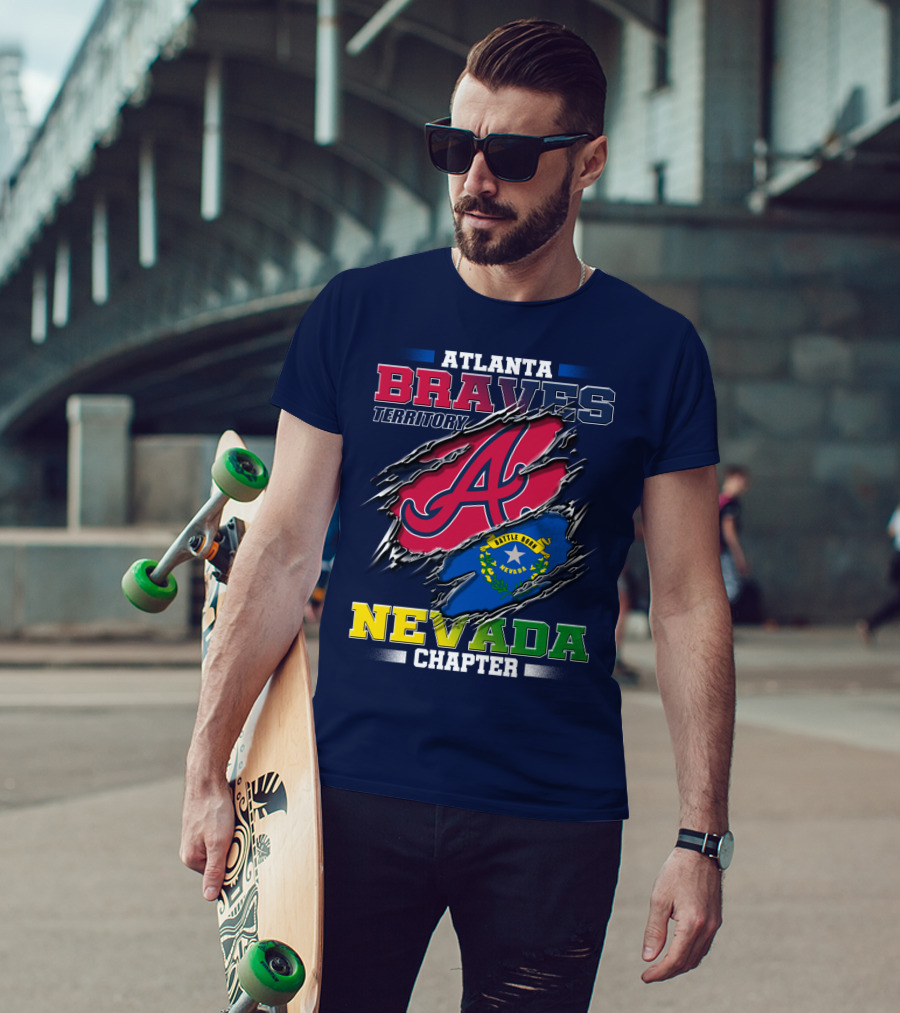 Atlanta Braves Territory Nevada Chapter Battle Born T-Shirt