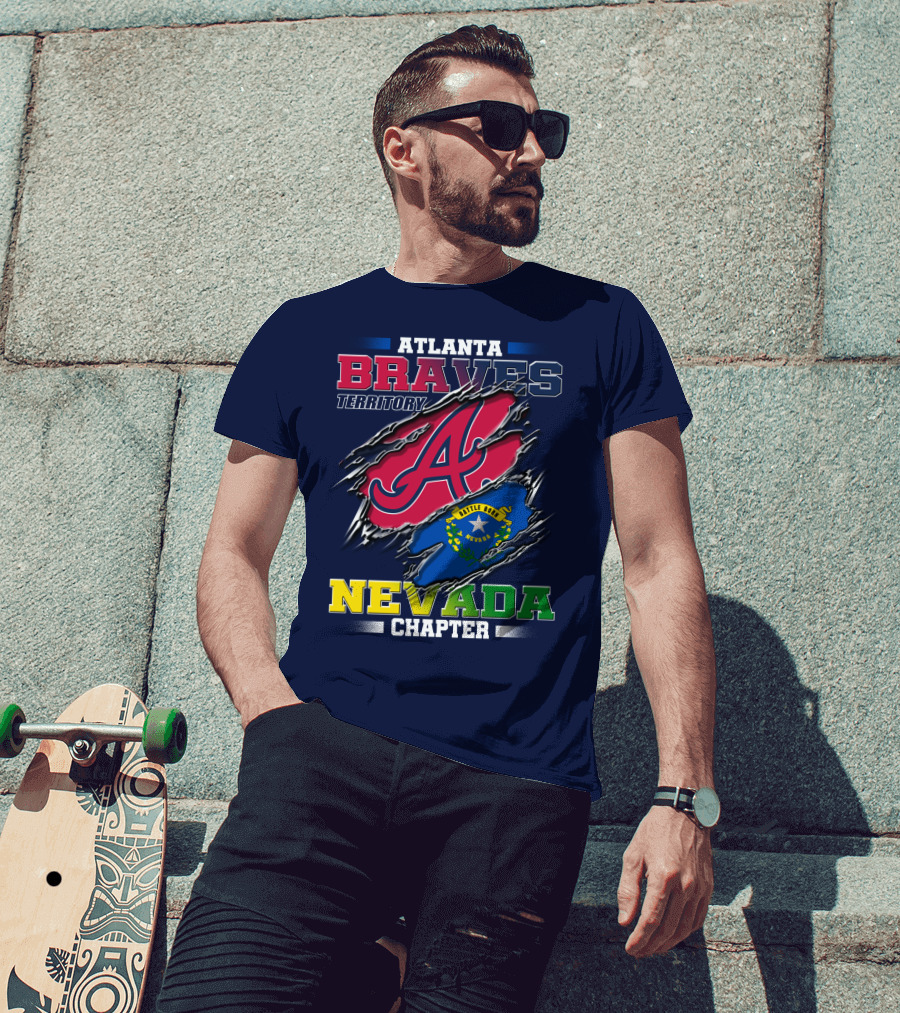 Atlanta Braves Territory Nevada Chapter Battle Born T-Shirt