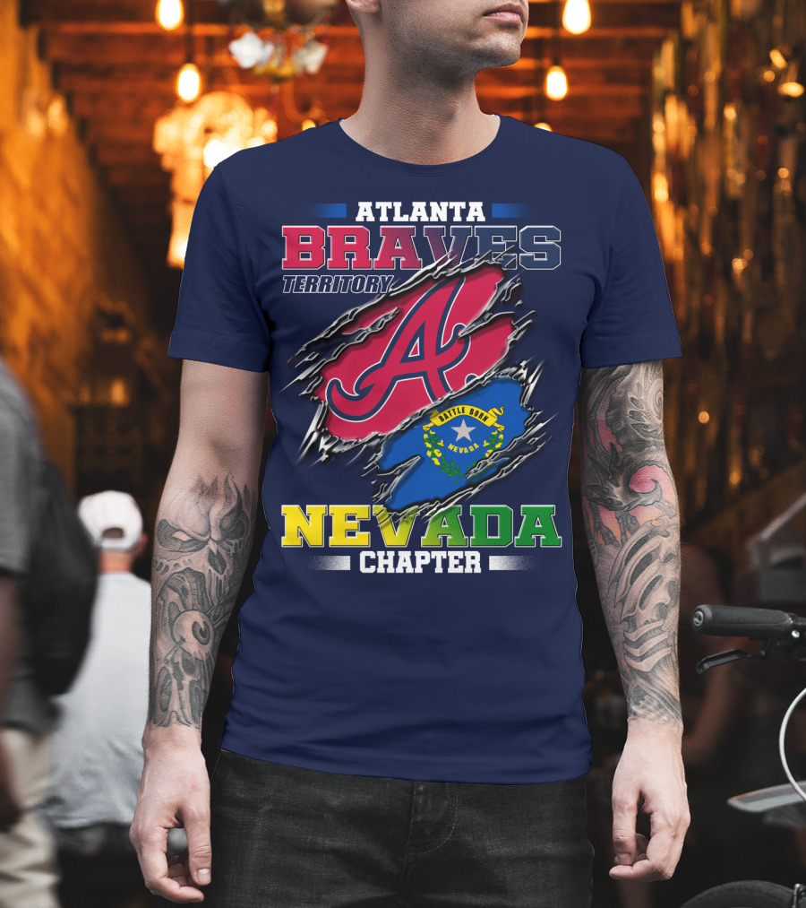 Atlanta Braves Territory Nevada Chapter Battle Born T-Shirt