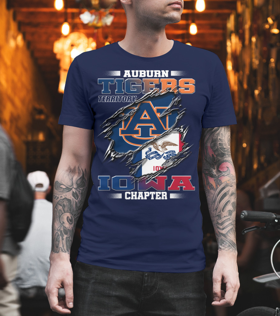 Auburn Tigers Territory Iowa Chapter T-Shirt