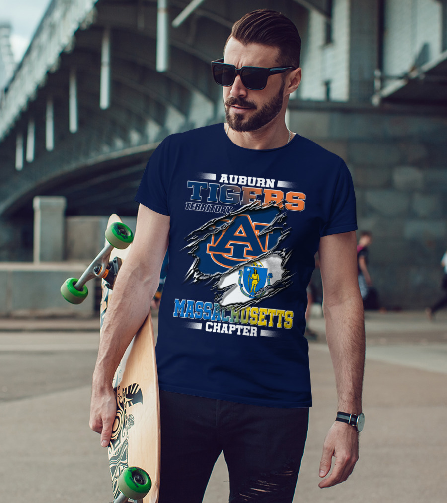Auburn Tigers Territory Massachusetts Chapter T-Shirt